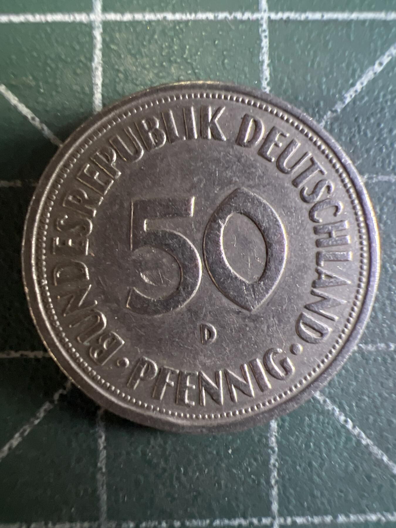第626期 硬币专场 （无押金，捡漏，全场50包邮，偏远地区除外，接收代拍业务） 德国50分 D