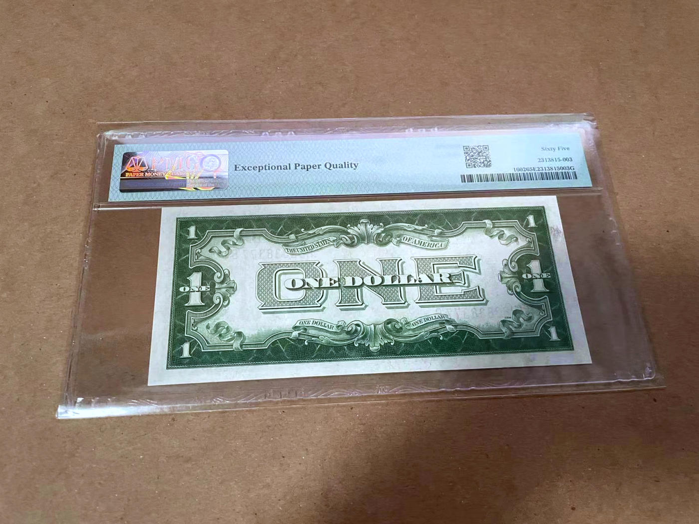 【Blue Auction】✨世界纸币精拍第480期【精】 美国 1928B  1美金 银币券  PMG65EPQ