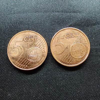 邮泉阁限时拍卖第七场 欧元硬币专场 - 5分欧元2个国家不同