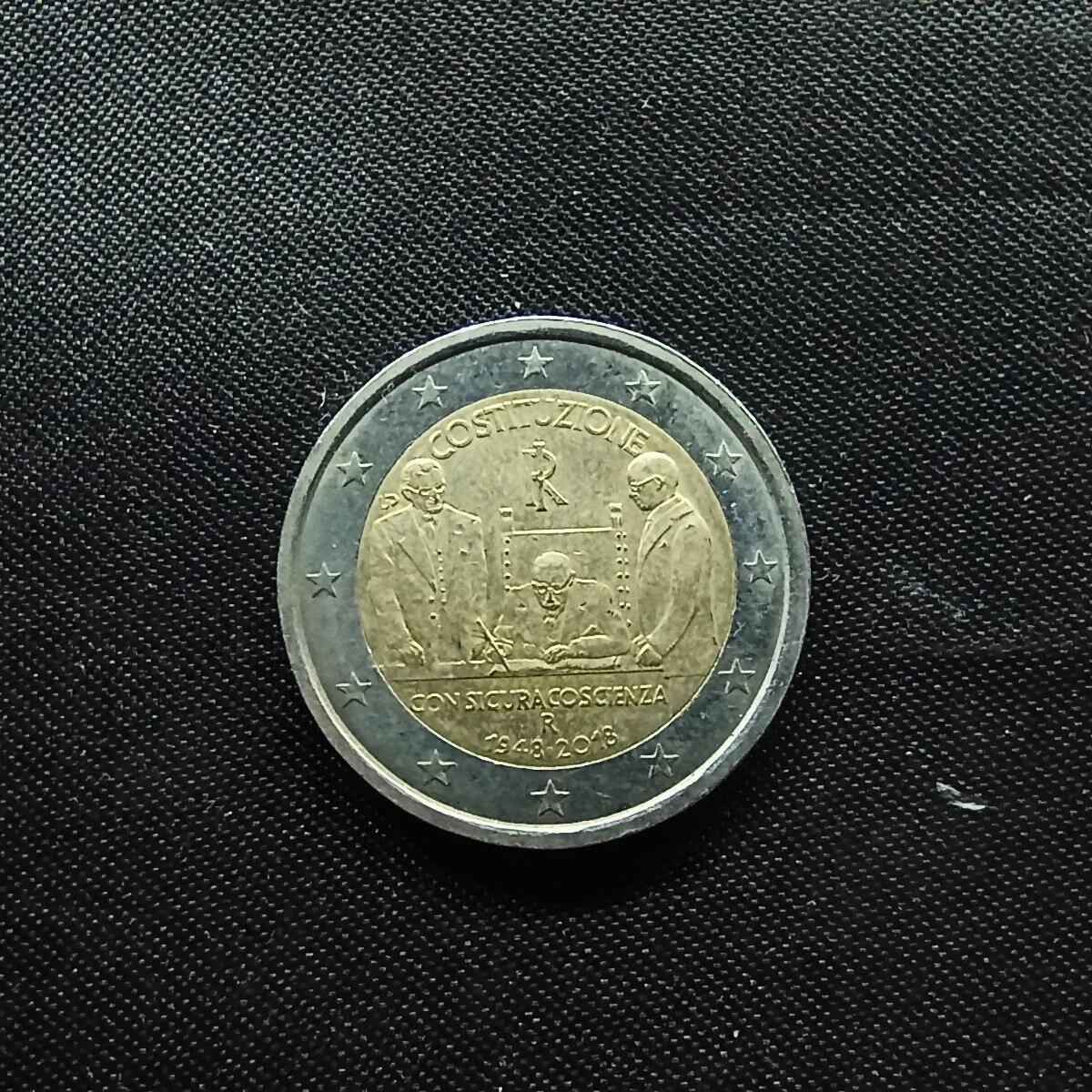 邮泉阁限时拍卖第七场 欧元硬币专场 意大利2018年2欧元纪念币