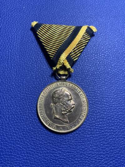 5月25日晚7点20分德奥勋章奖章小拍场 - 奥匈帝国1873战争奖章，曾在庚子事变中颁发，也被称为奥匈庚子