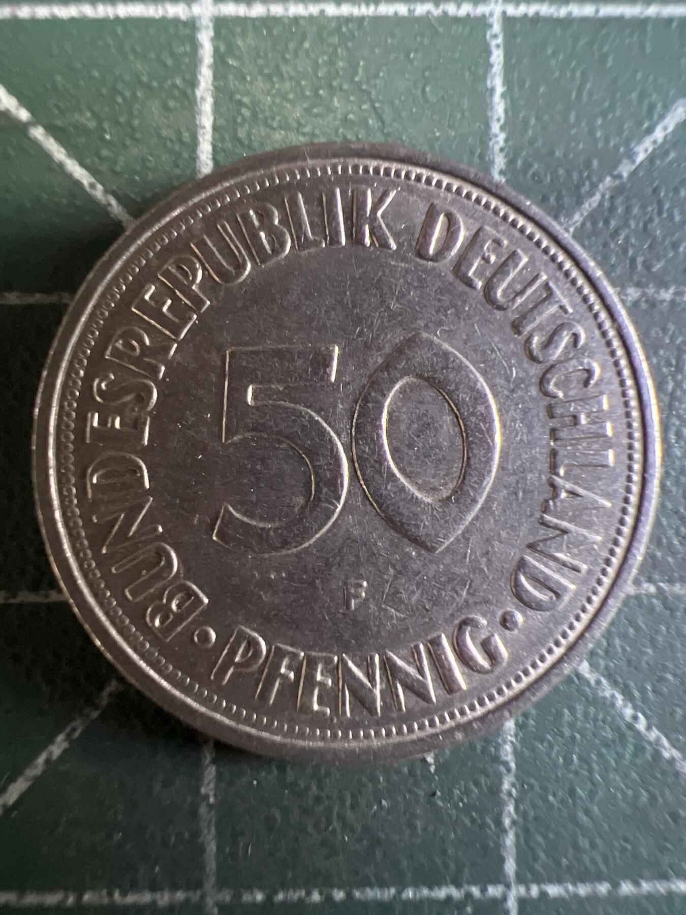 第626期 硬币专场 （无押金，捡漏，全场50包邮，偏远地区除外，接收代拍业务） 德国50分 F