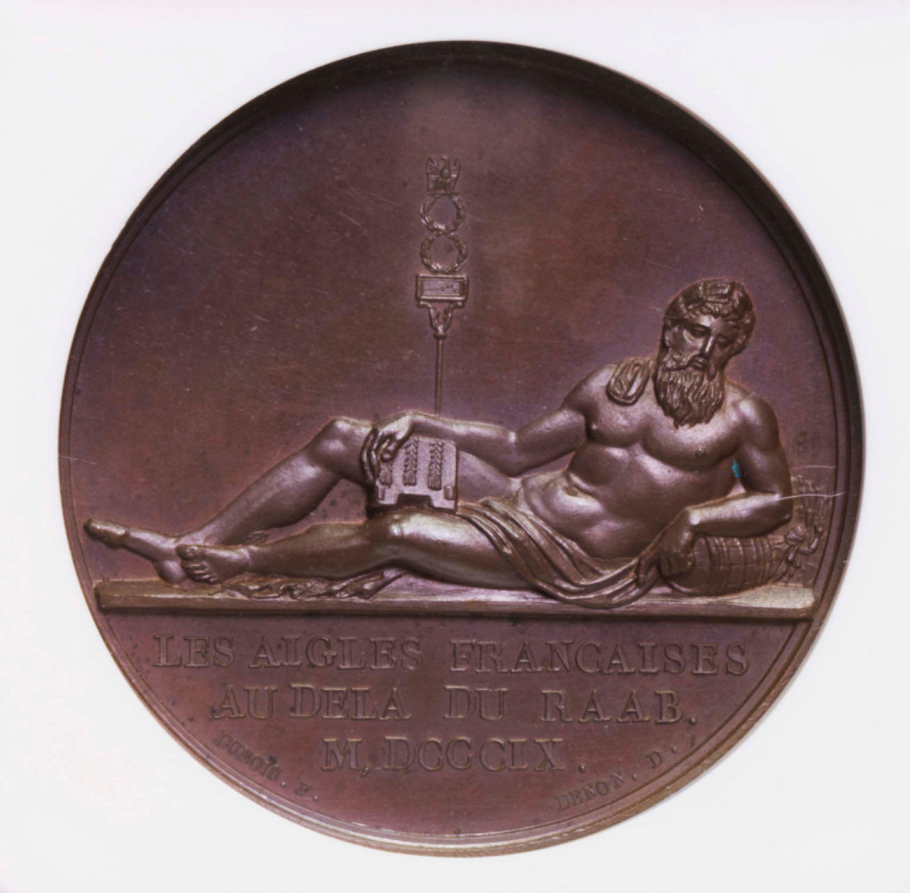 NGC-MS66BN 1809法国拿破仑拉布战役大铜章完美品加厚盒