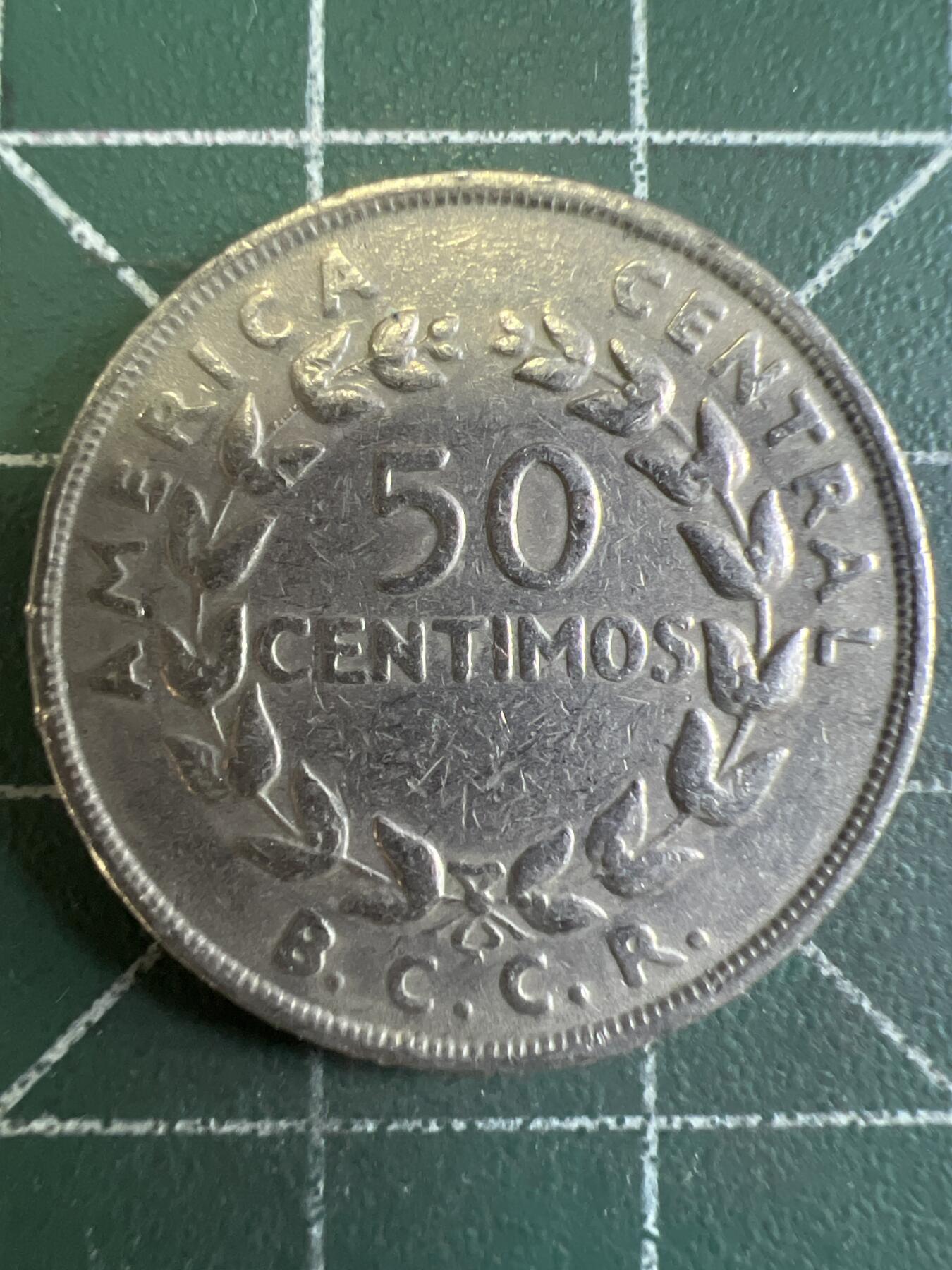 第664期 硬币专场 （无押金，捡漏，全场50包邮，偏远地区除外，接收代拍业务，本店十天发一次货） 哥斯达黎加50分 1970年