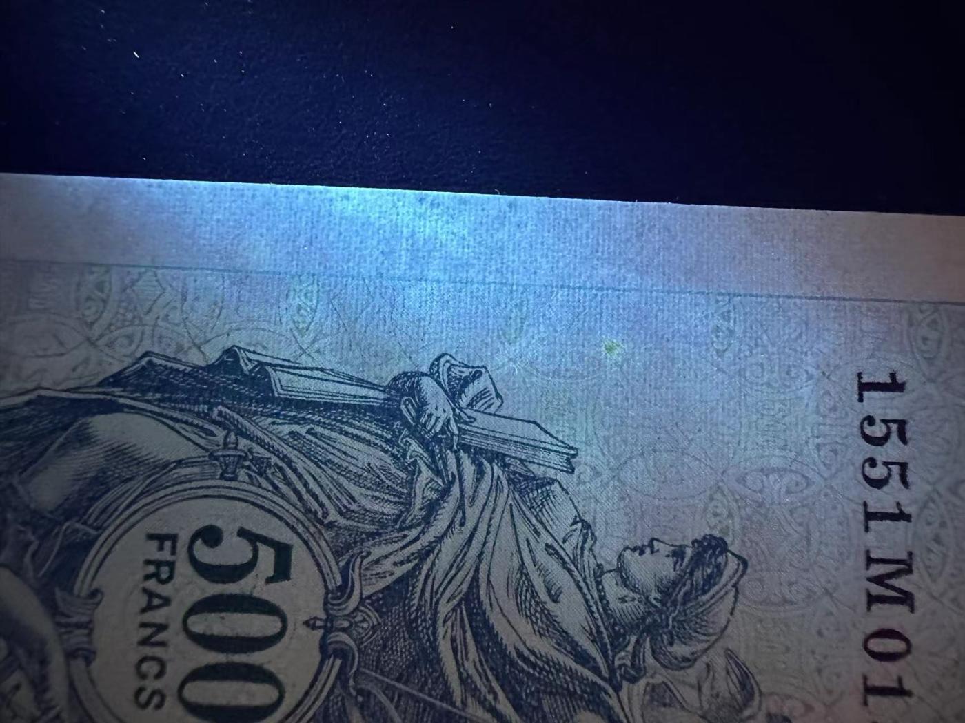 【Blue Auction】✨世界纸币精拍第480期【精】  【无47】比利时 1948年500法郎 大票幅 UNC-