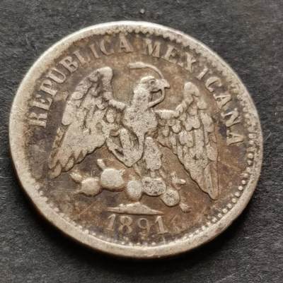  外国纪念币20240522场次（中拍皆有赠品），每周两拍，可寄存 - 墨西哥1891年5分银币