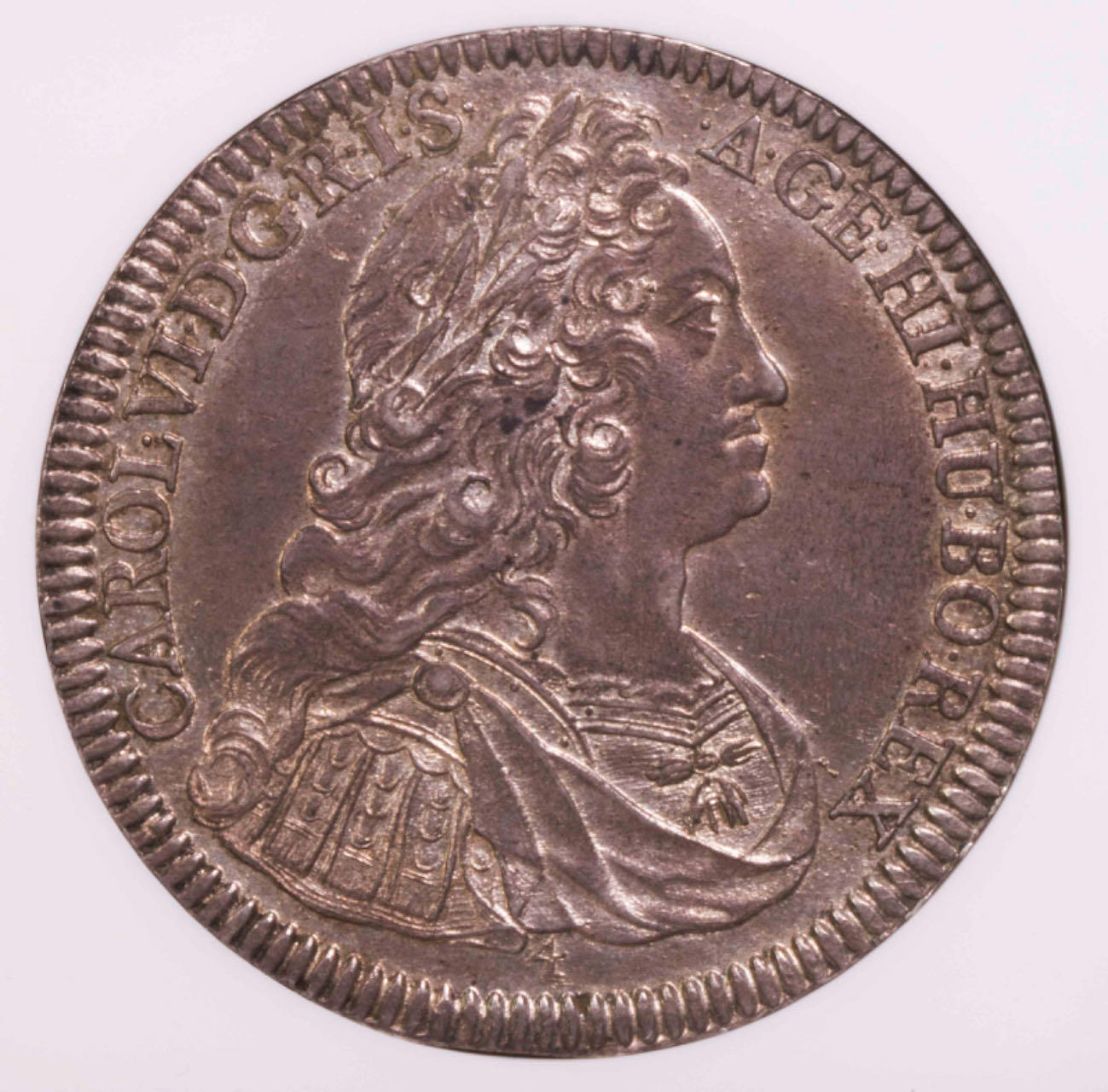 NGC-MS62 1737神罗卡尔六世泰勒大银币亚军纸袋包浆底光