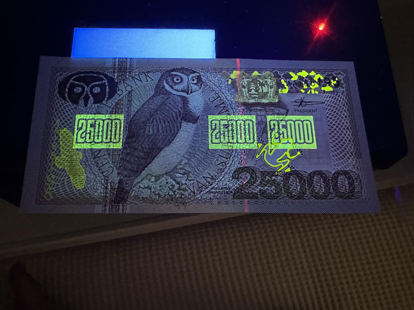 《外钞收藏家》第三百七十期（美洲纸币+其他） 苏里南2000年版套币，5/10/25/100/500/1000/5000/10000/25000盾，9枚难得的全套	P146-154 全新 除了最大面额 其他都有个别黄潮斑 最大面额25000品相好