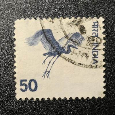 ↓君缘收藏120期☞钱币邮品↓无佣金、可寄存、满10元包邮  - 印度邮票， 1975年  苍鹭