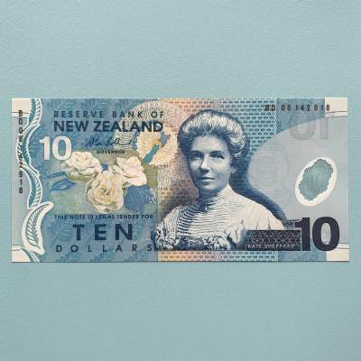 【DeJaVu】2024龙年第7场纸币拍卖 - 1999年新西兰10元纸币 全新UNC 塑料钞票 外国 外币