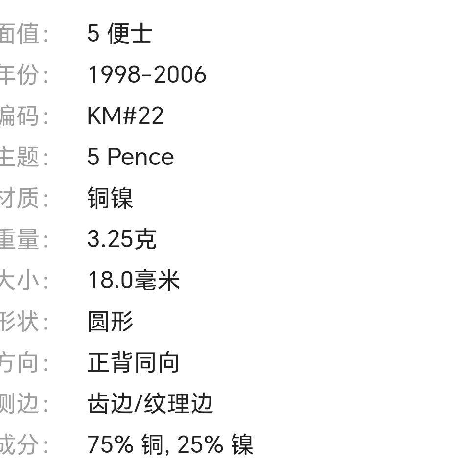 240522 5便士 稀少圣赫勒拿和阿桑松5便士,按图发货8821