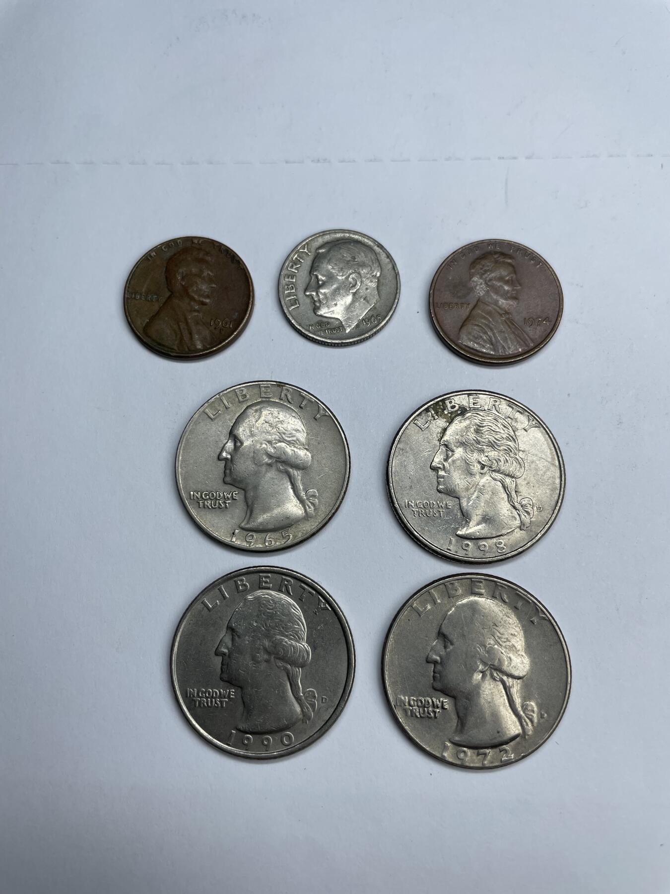 2024年集古藏今外币拍卖第七期-第8场—（总第68拍） 美分各面值7枚