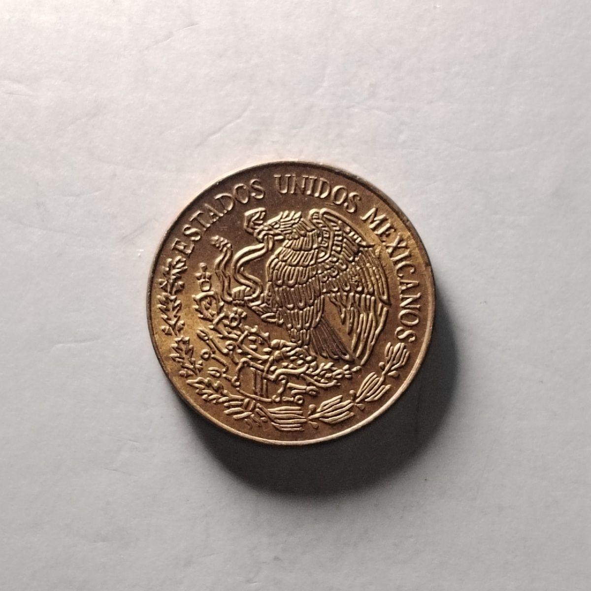 240523 墨西哥1975年5分铜币,约瑟法·奥尔蒂斯,18mm,外国硬币F16