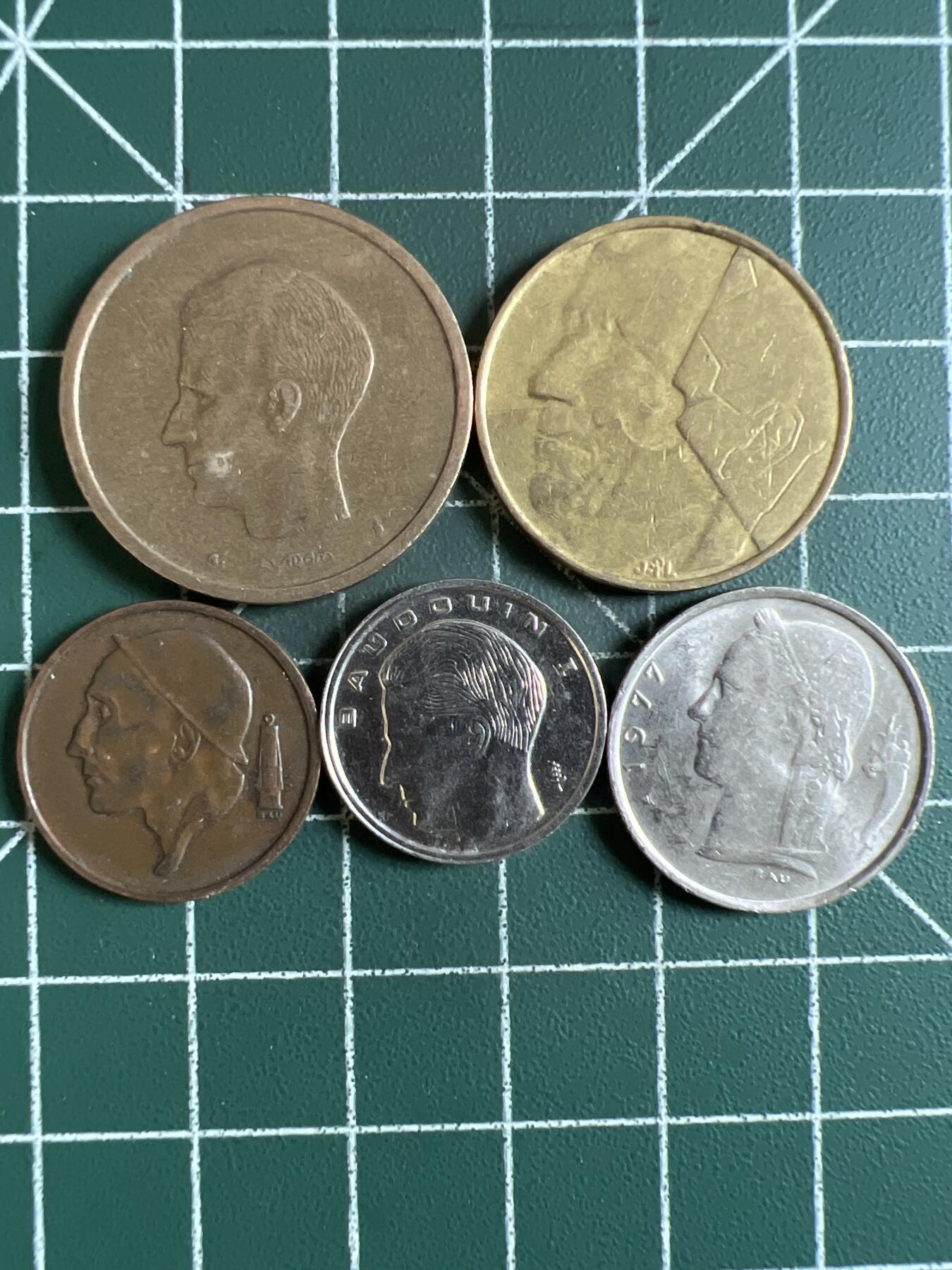 第610期 硬币专场 （无押金，捡漏，全场50包邮，偏远地区除外，接收代拍业务） 比利时一套5枚