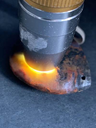 精美亚光冻料战国红玛瑙手工雕刻黄财神大黑天吊坠（把件）一个！ 精美亚光冻料战国红玛瑙手工雕刻黄财神大黑天吊坠（把件）一个！