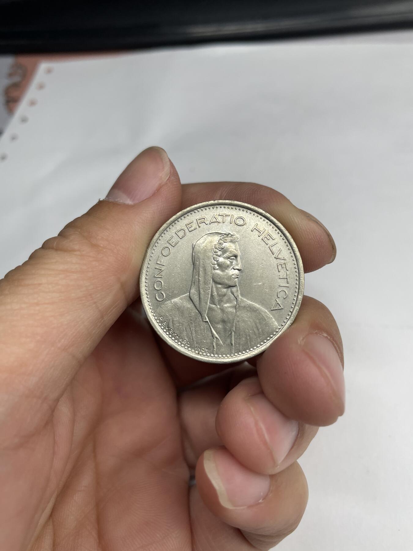 2024年集古藏今外币拍卖第七期-第8场—（总第68拍） 1970年瑞士5法郎