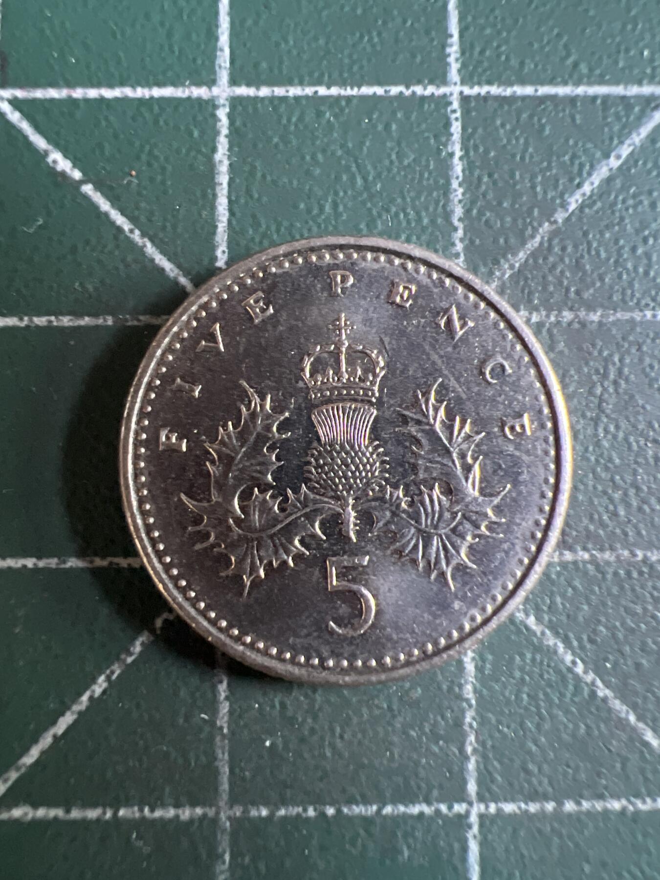 第610期 硬币专场 （无押金，捡漏，全场50包邮，偏远地区除外，接收代拍业务） 英国5便士