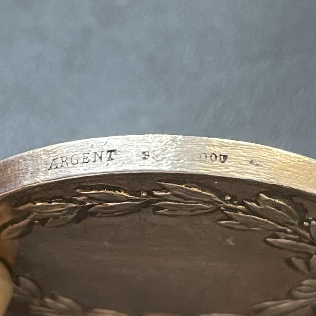 「木头集藏」章牌专场-第41期 法国勒阿弗尔市城市银章  直径：41mm，38.6g，边铭：密涅瓦银标 ARGENT 950/1000