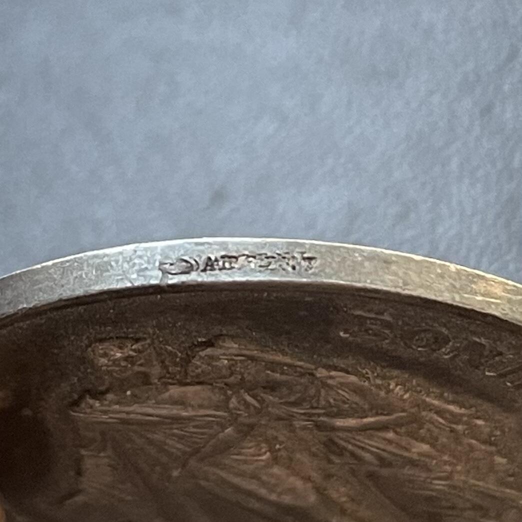 「木头集藏」章牌专场-第41期 法国婚礼银章  直径：34mm，15.6g，边铭：丰饶角 ARGENT