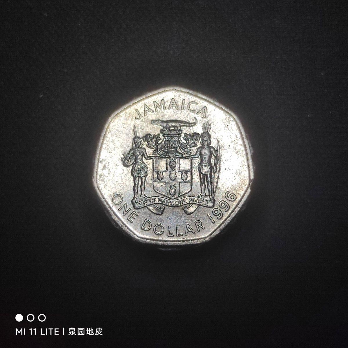240523 牙买加硬币1圆 18mm 牙买加 保真外币90802