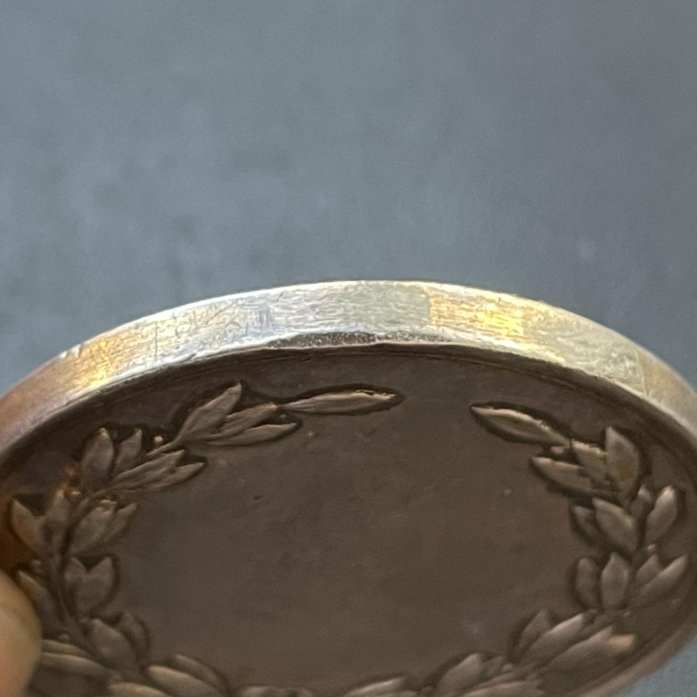 「木头集藏」章牌专场-第41期 法国勒阿弗尔市城市银章  直径：41mm，38.6g，边铭：密涅瓦银标 ARGENT 950/1000