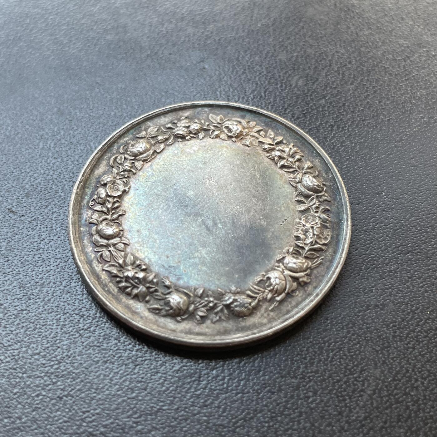「木头集藏」章牌专场-第41期 法国婚礼银章  直径：34mm，15.6g，边铭：丰饶角 ARGENT
