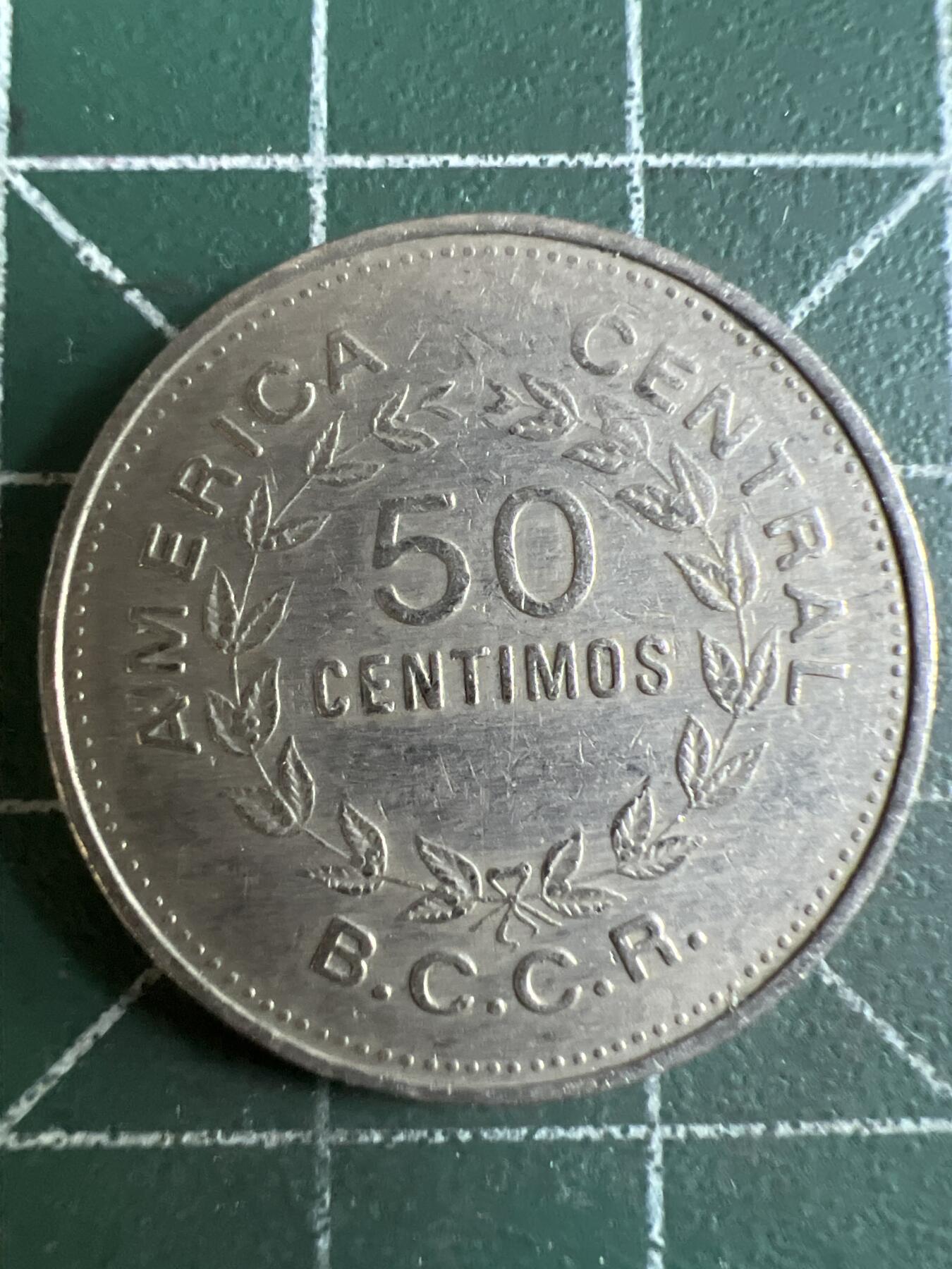 第610期 硬币专场 （无押金，捡漏，全场50包邮，偏远地区除外，接收代拍业务） 哥斯达黎加50分 1976年