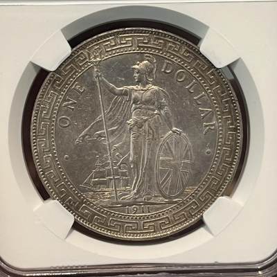 NGC-AU58 1911B站洋金色包浆 - NGC-AU58 1911B站洋金色包浆