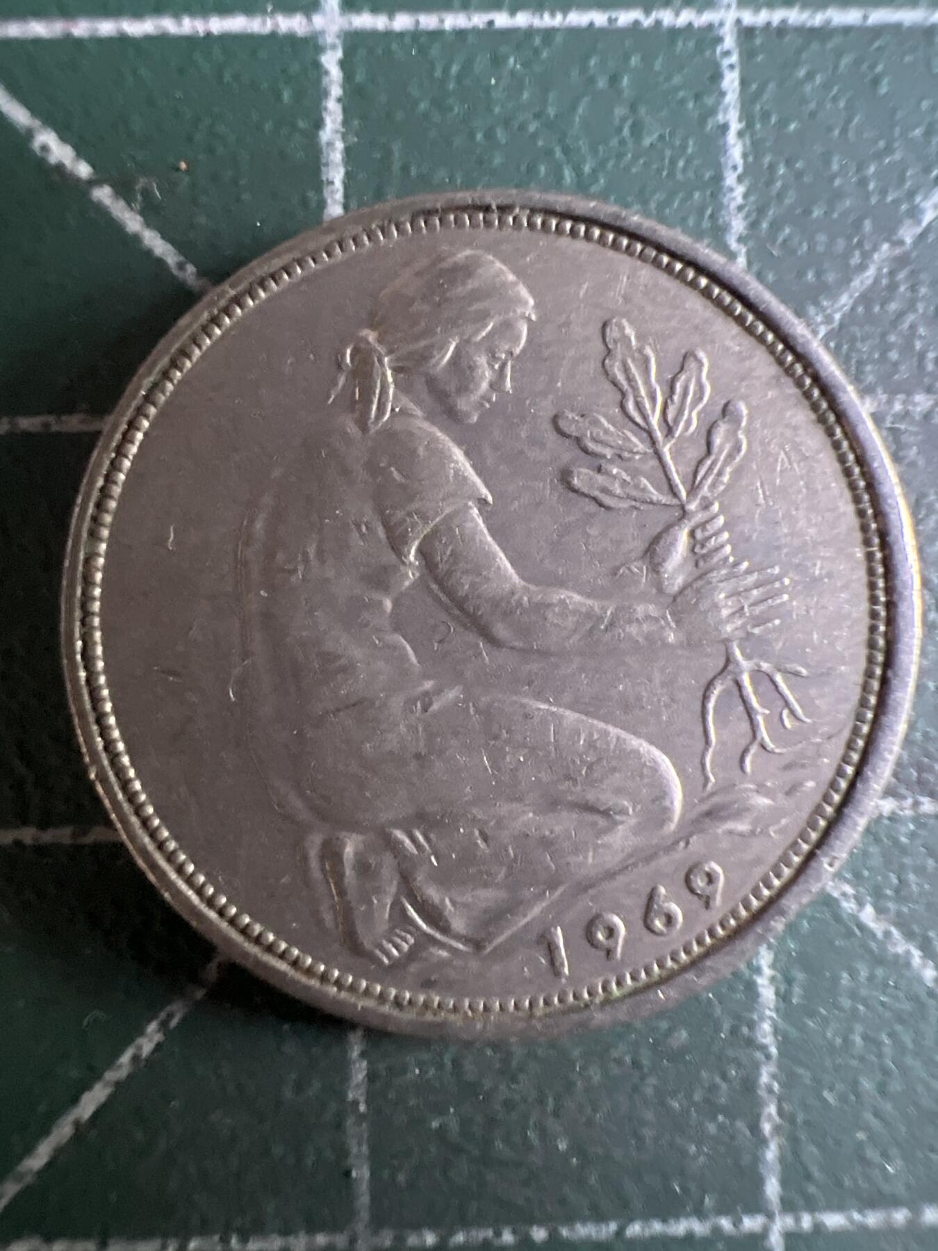 第610期 硬币专场 （无押金，捡漏，全场50包邮，偏远地区除外，接收代拍业务） 德国50分 J