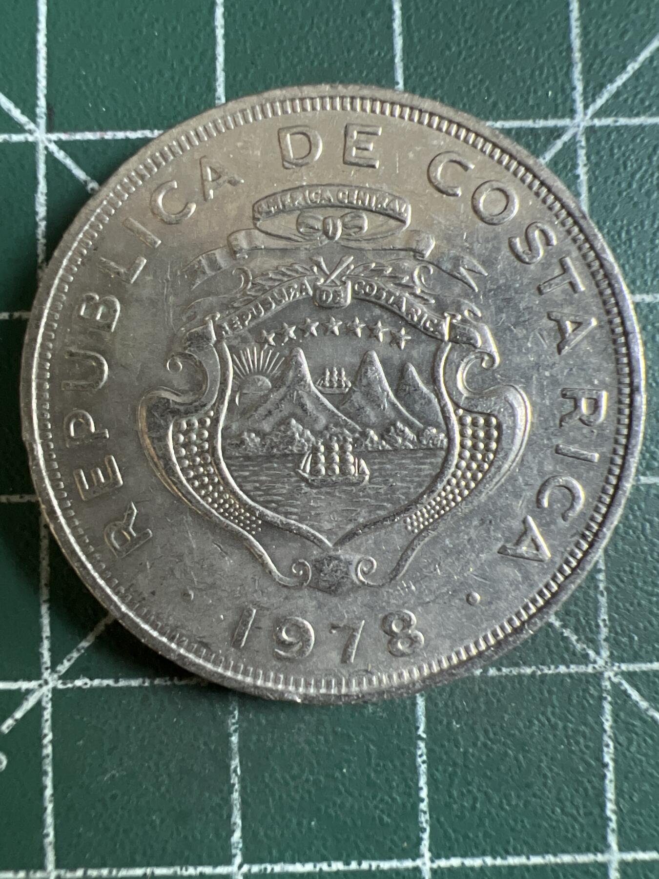 第610期 硬币专场 （无押金，捡漏，全场50包邮，偏远地区除外，接收代拍业务） 哥斯达黎加2克朗 1978年