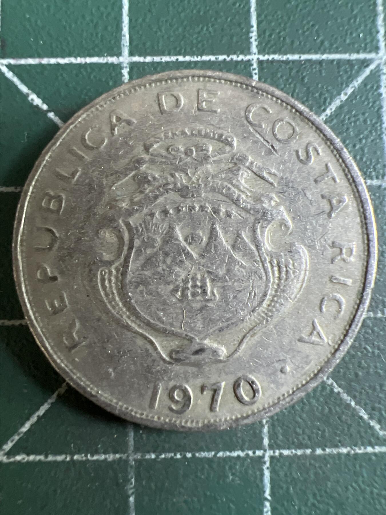 第667期 硬币专场 （无押金，捡漏，全场50包邮，偏远地区除外，接收代拍业务，本店十天发一次货） 哥斯达黎加50分 1970年