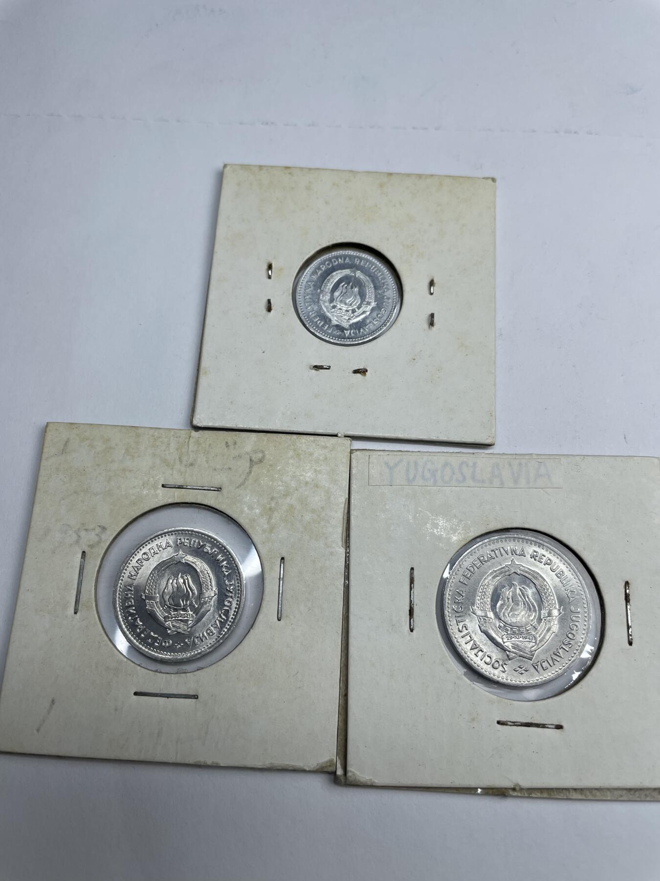 2024年集古藏今外币拍卖第七期-第8场—（总第68拍） 1953年-1963年南斯拉夫三枚