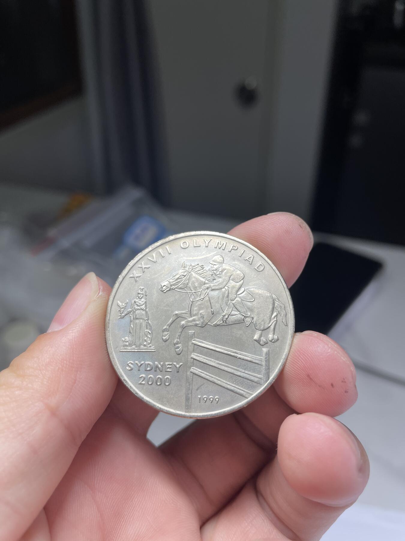 2024年集古藏今外币拍卖第七期-第9场—（总第69拍） 38mm1999年阿富汗50阿尼-纪念2000年悉尼奥运会纪念币