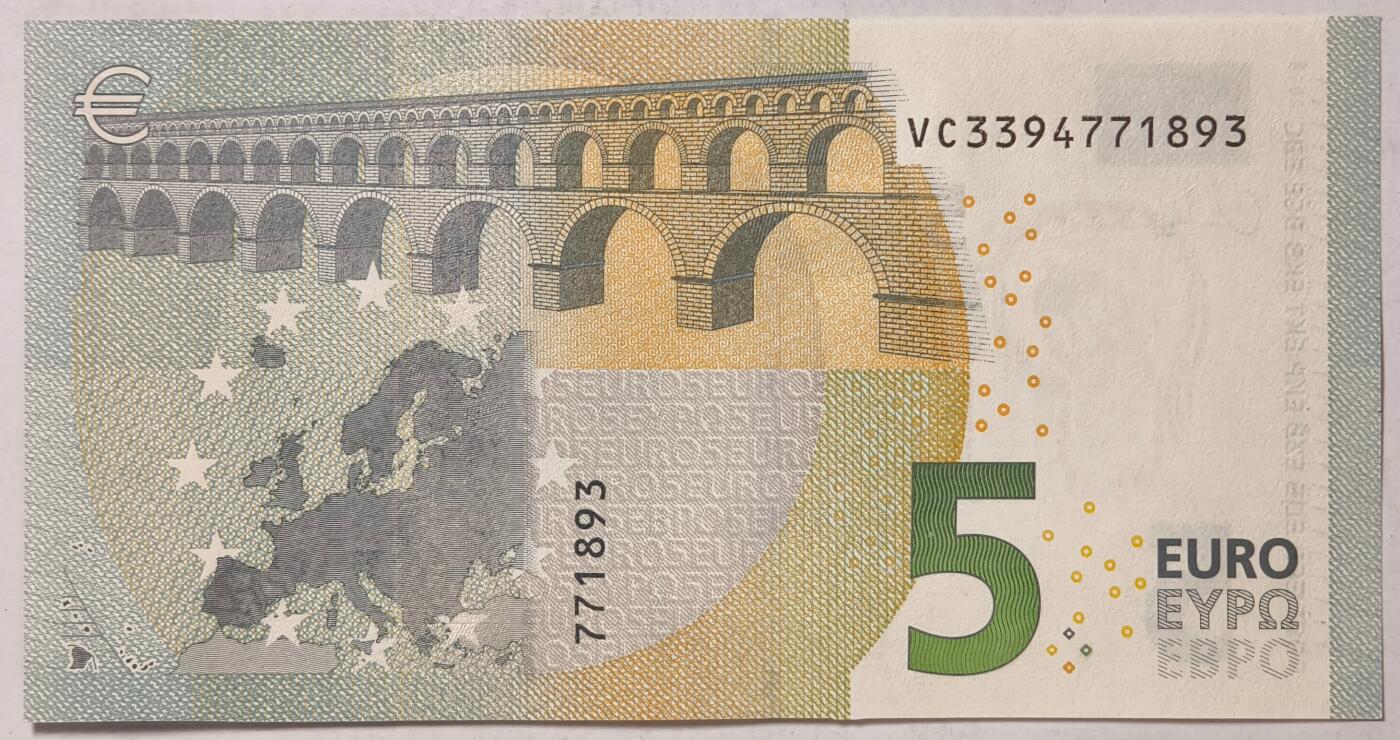 紫瑗钱币——第355期拍卖——纸币场 欧元 西班牙 2013年 加尔桥 5欧元 UNC