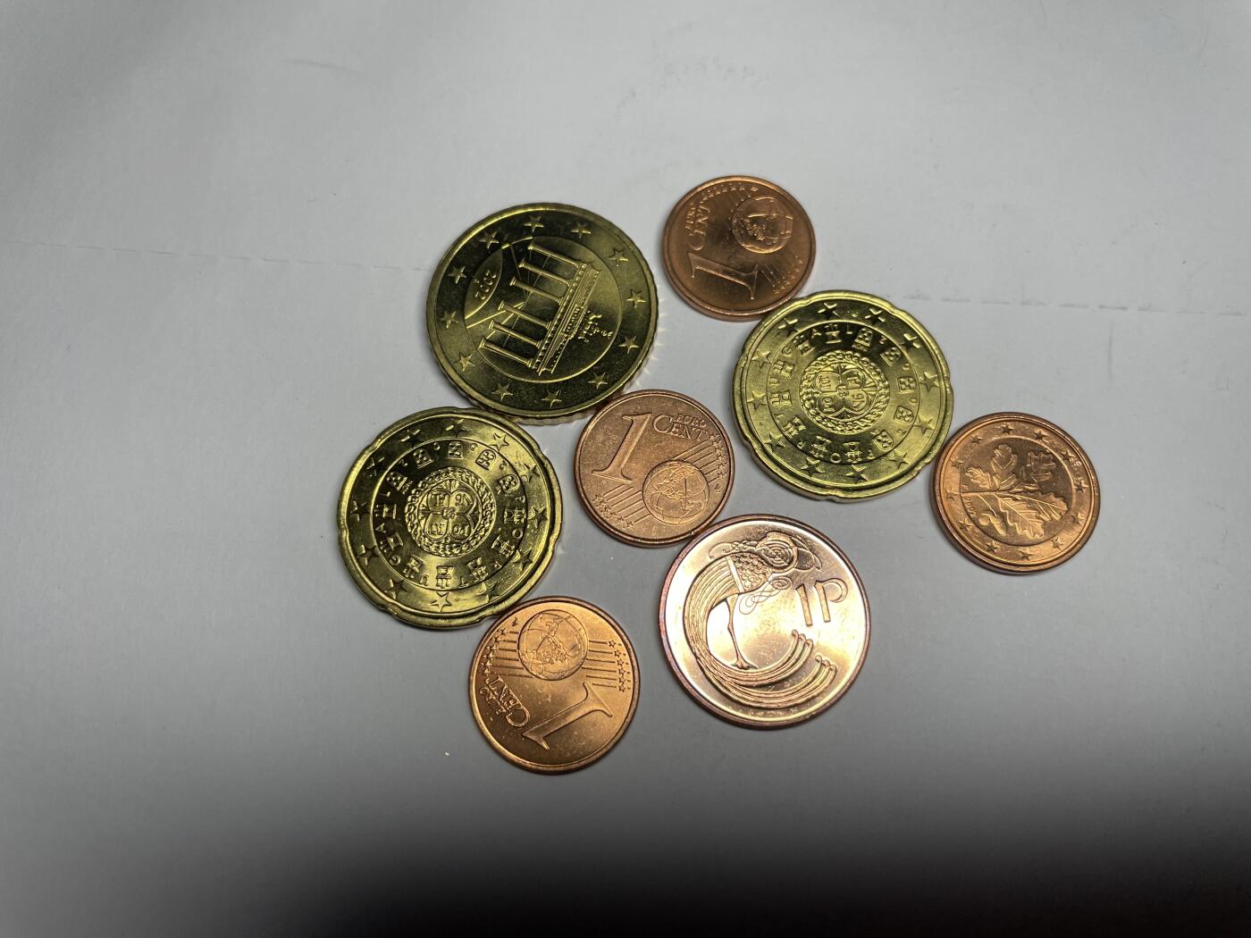 2024年集古藏今外币拍卖第七期-第9场—（总第69拍） 各面值欧分8枚