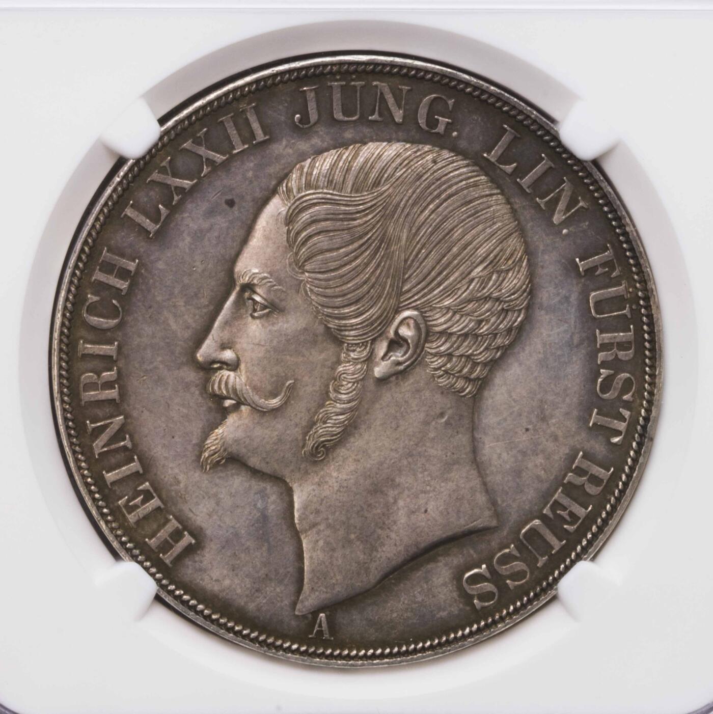 NGC-MS62 1840罗斯小胡子2泰勒大银币 稀少邦国