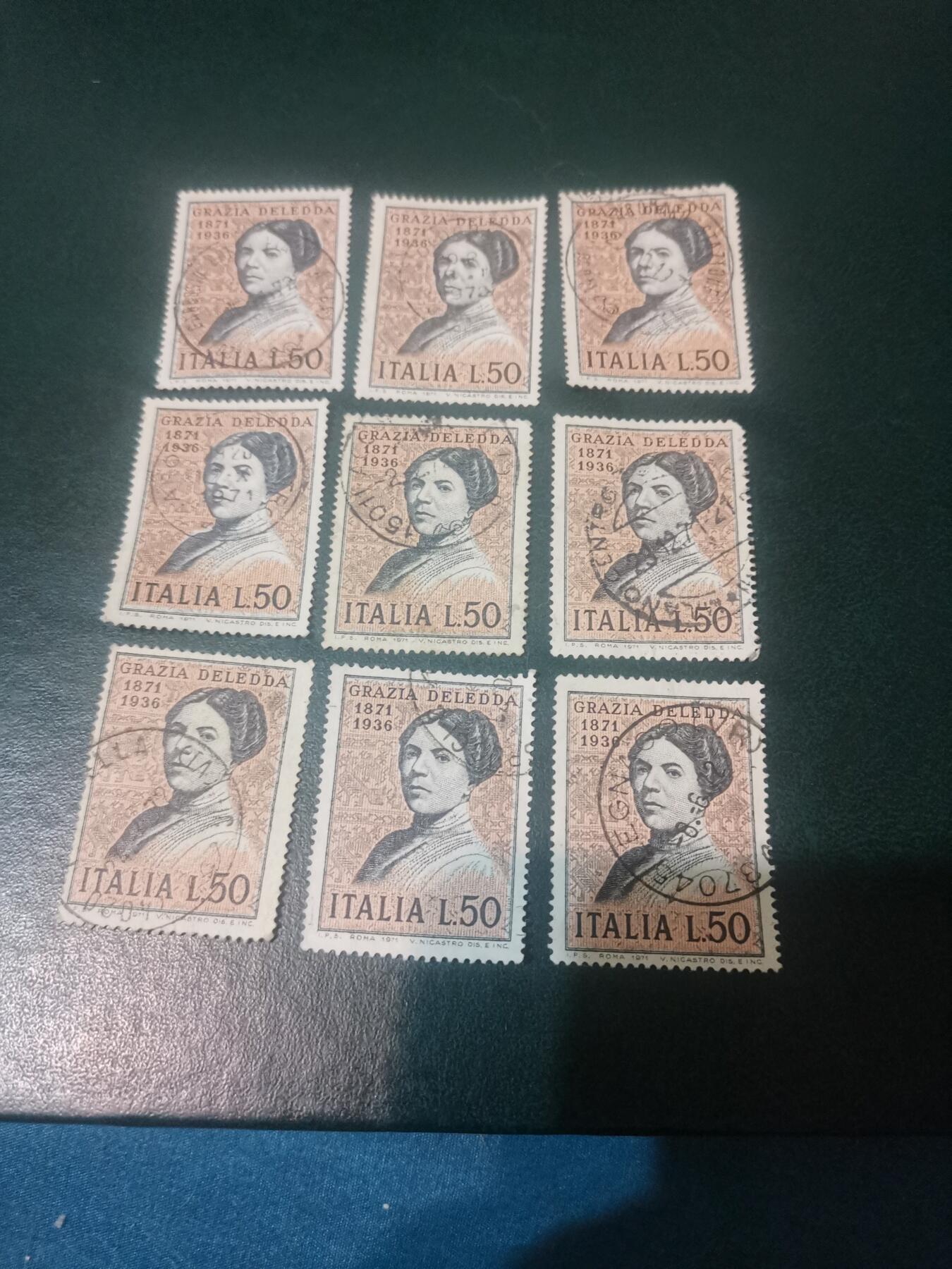 04意大利1971年女作家黛丽达诞生100年邮票，1全