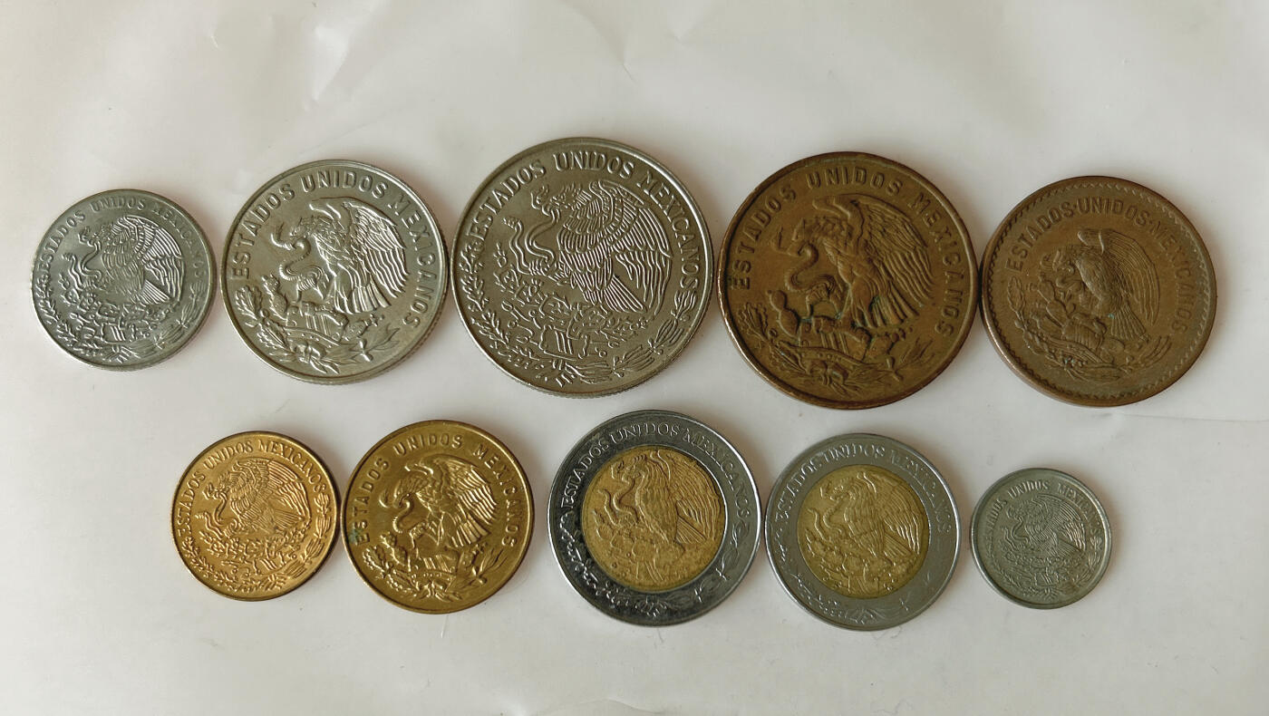 第一海外回流一元起拍收藏 散币专场 第91期 墨西哥硬币 10枚 
