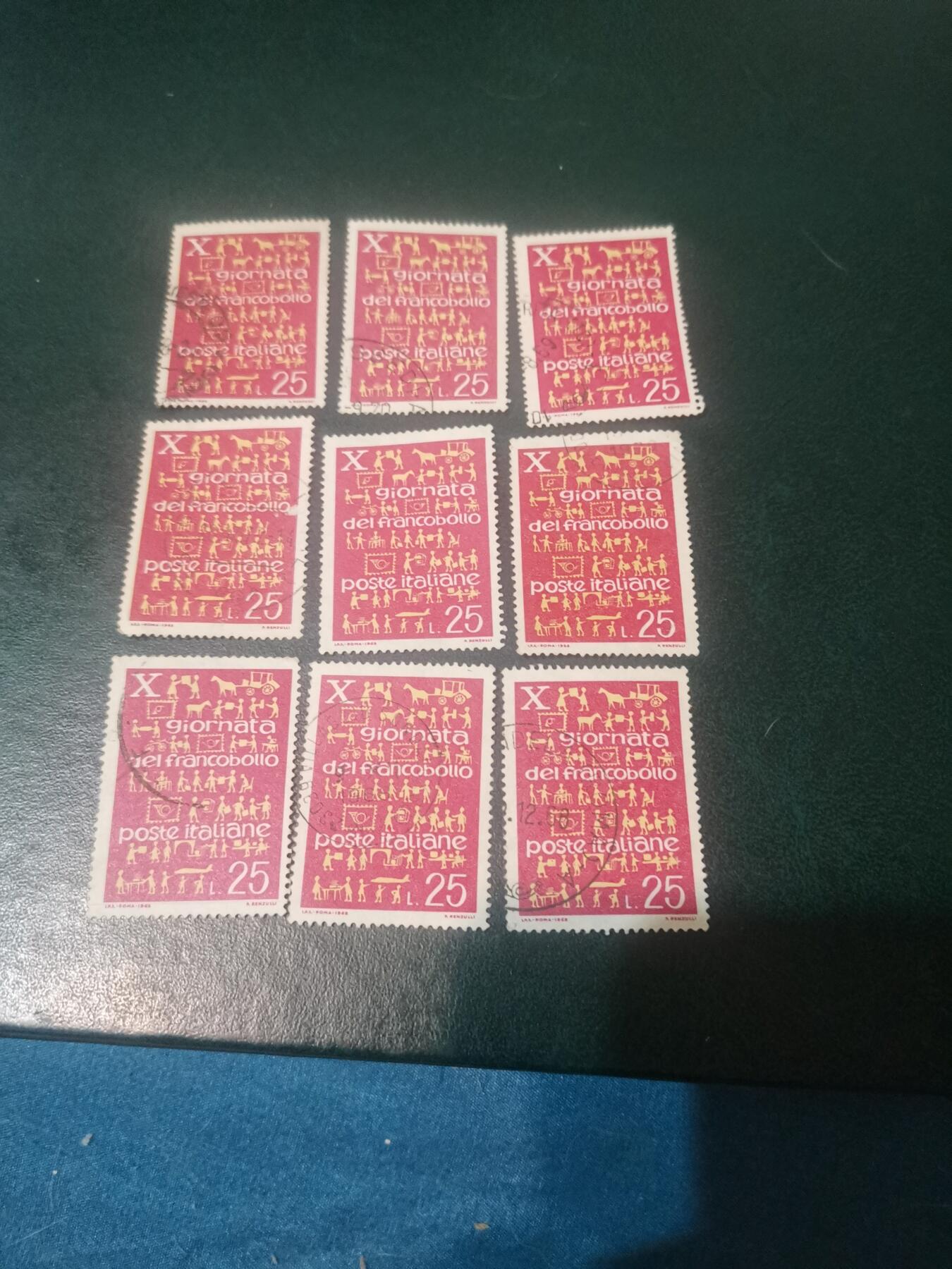 16意大利1968年邮票日邮票，1全