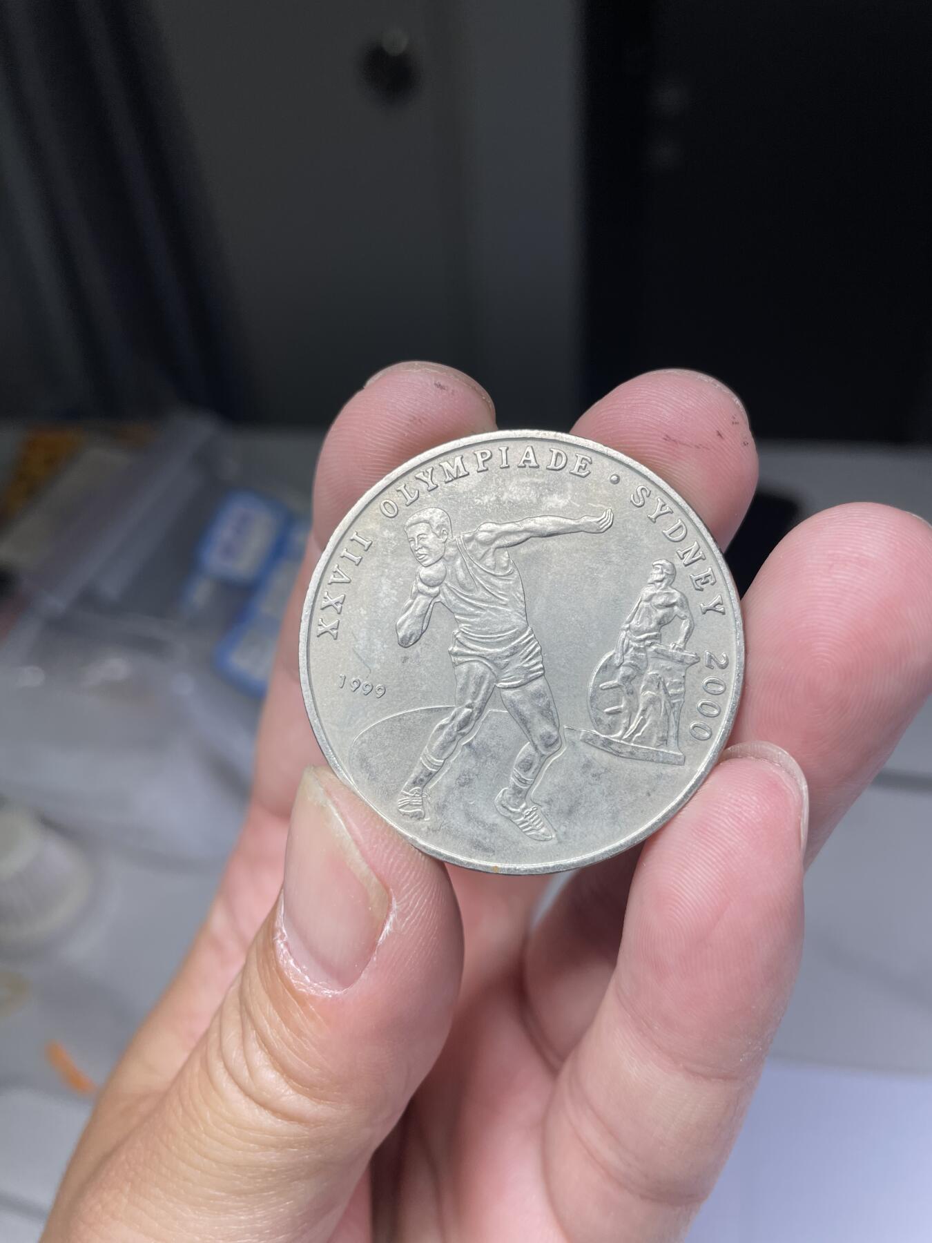 2024年集古藏今外币拍卖第七期-第9场—（总第69拍） 38mm1999年刚果100法郎-纪念2000年悉尼奥运会纪念币