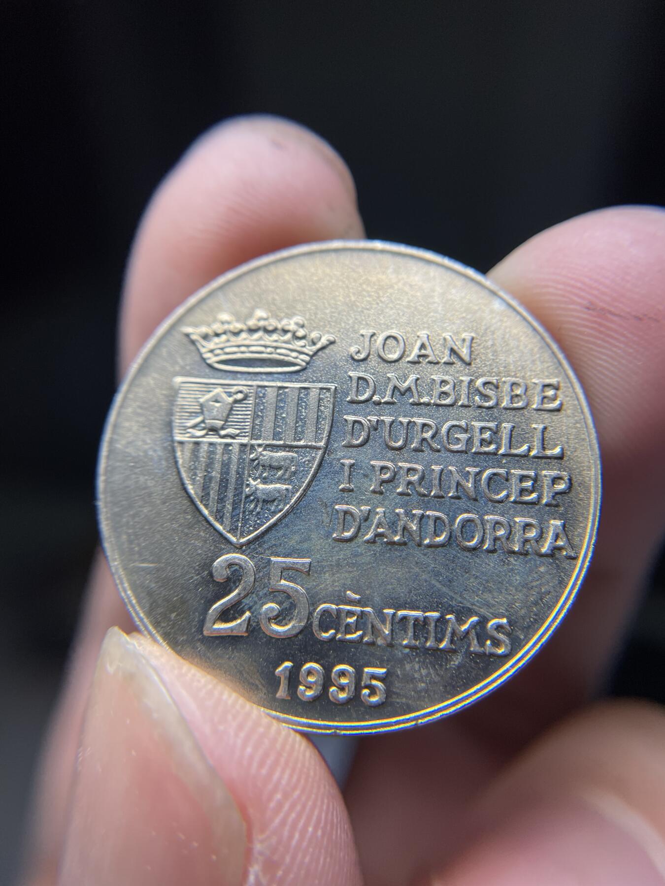 2024年集古藏今外币拍卖第七期-第9场—（总第69拍） 1995年安道尔25分