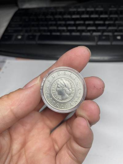2024年集古藏今外币拍卖第七期-第9场—（总第69拍） - 2001年意大利币种币1里拉银币，11克