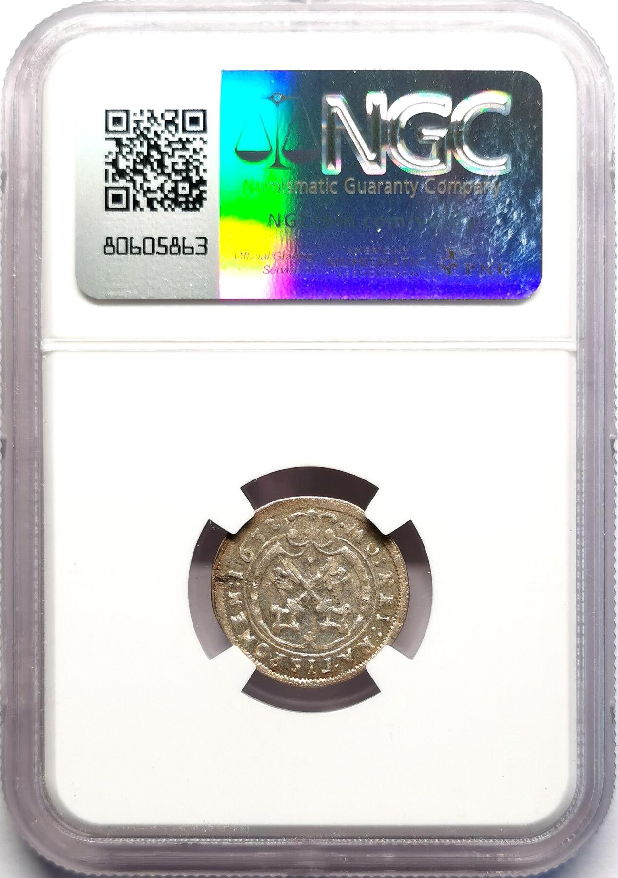 凡希社世界钱币微拍第二百七十期 1632神罗雷根斯堡主教区2K银币NGC-MS63，稀见品种！