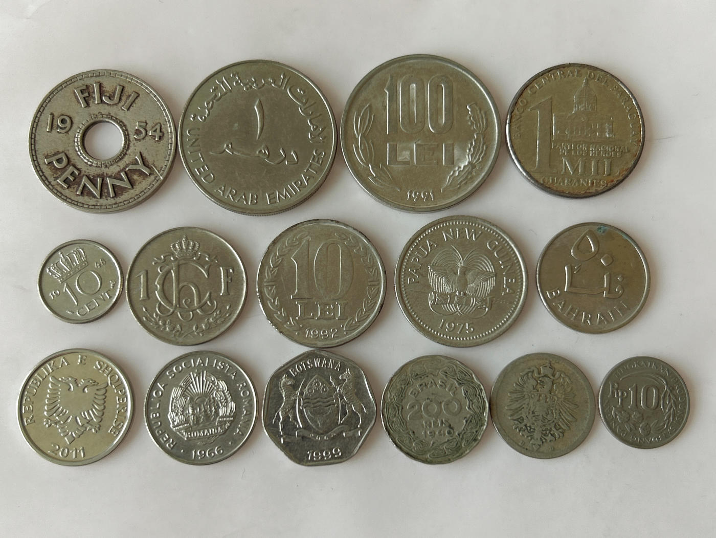 第一海外回流一元起拍收藏 散币专场 第91期 散币一组 15枚