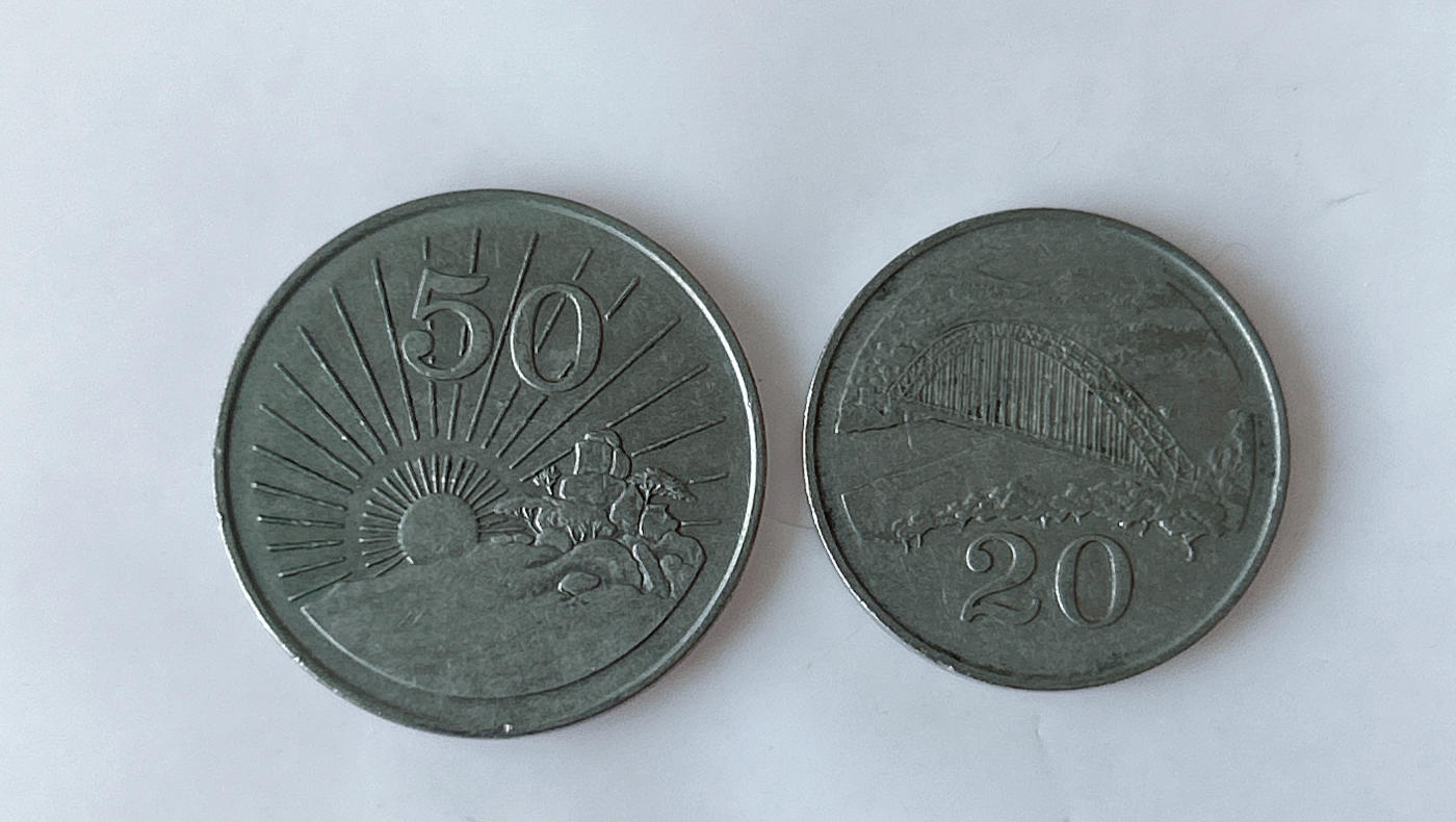 第一海外回流一元起拍收藏 散币专场 第91期 津巴布韦90年代硬币2枚