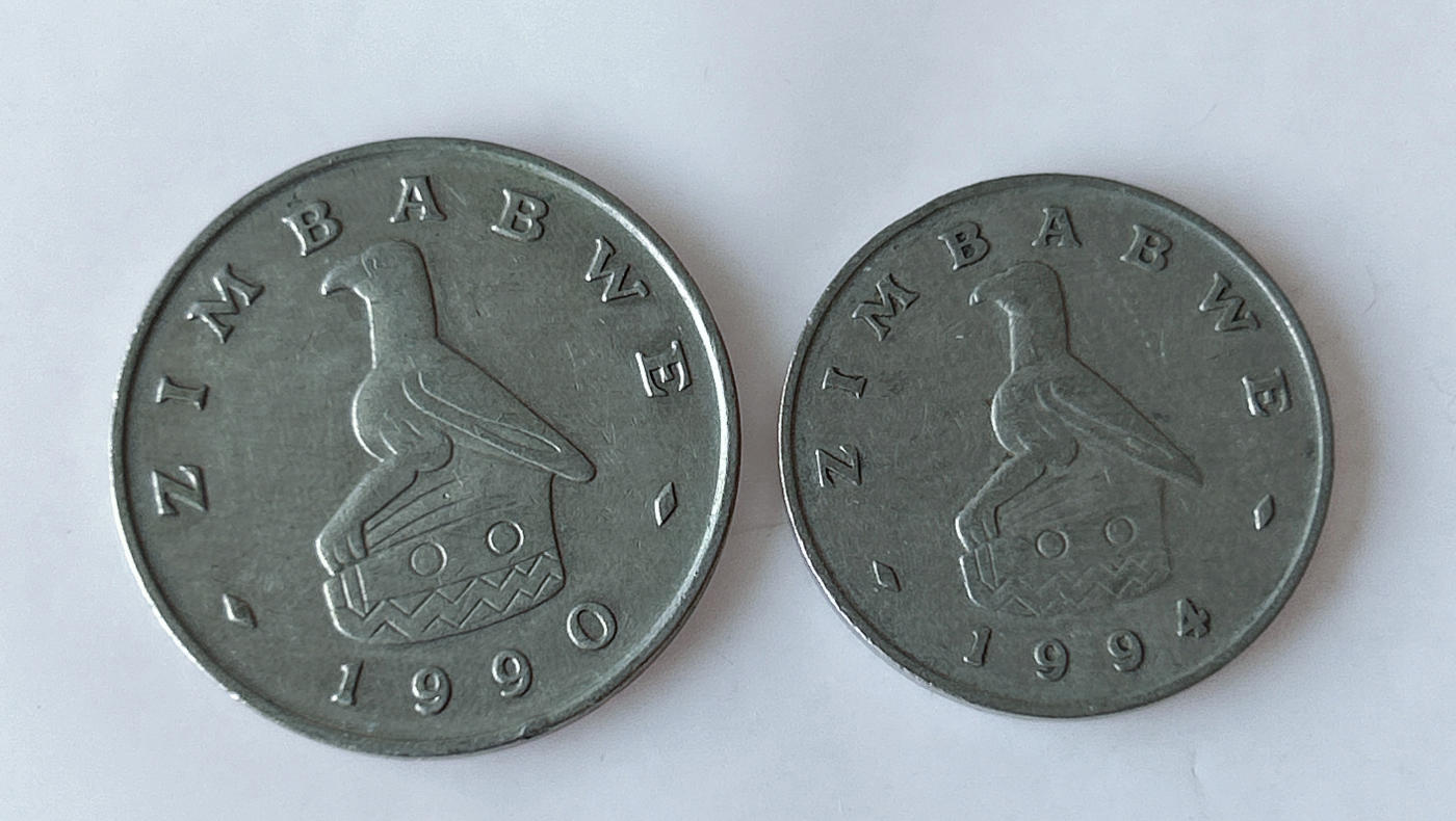 第一海外回流一元起拍收藏 散币专场 第91期 津巴布韦90年代硬币2枚