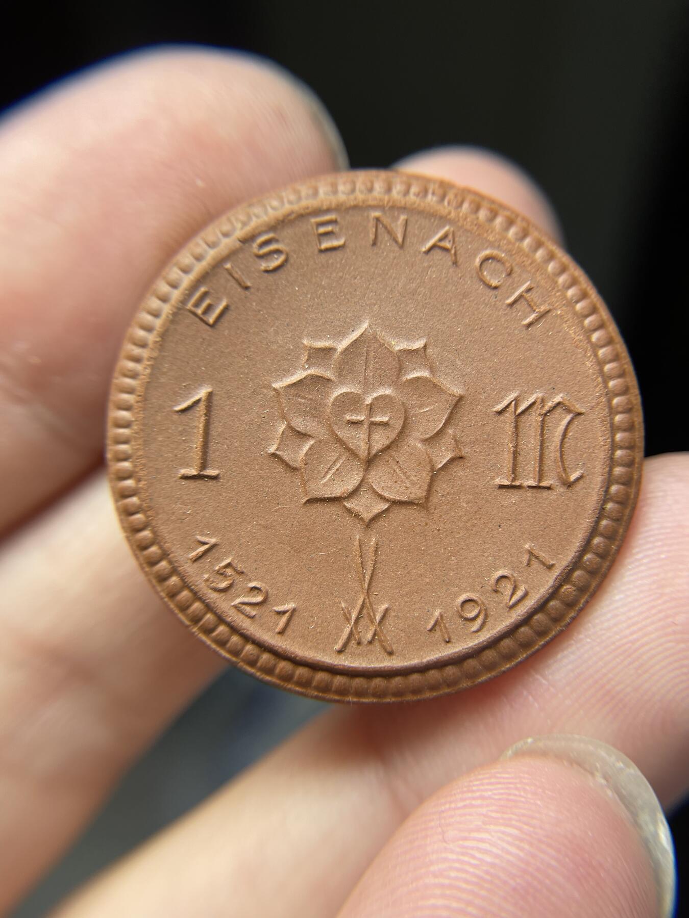 2024年集古藏今外币拍卖第七期-第9场—（总第69拍） 1921年德紧1马克陶币