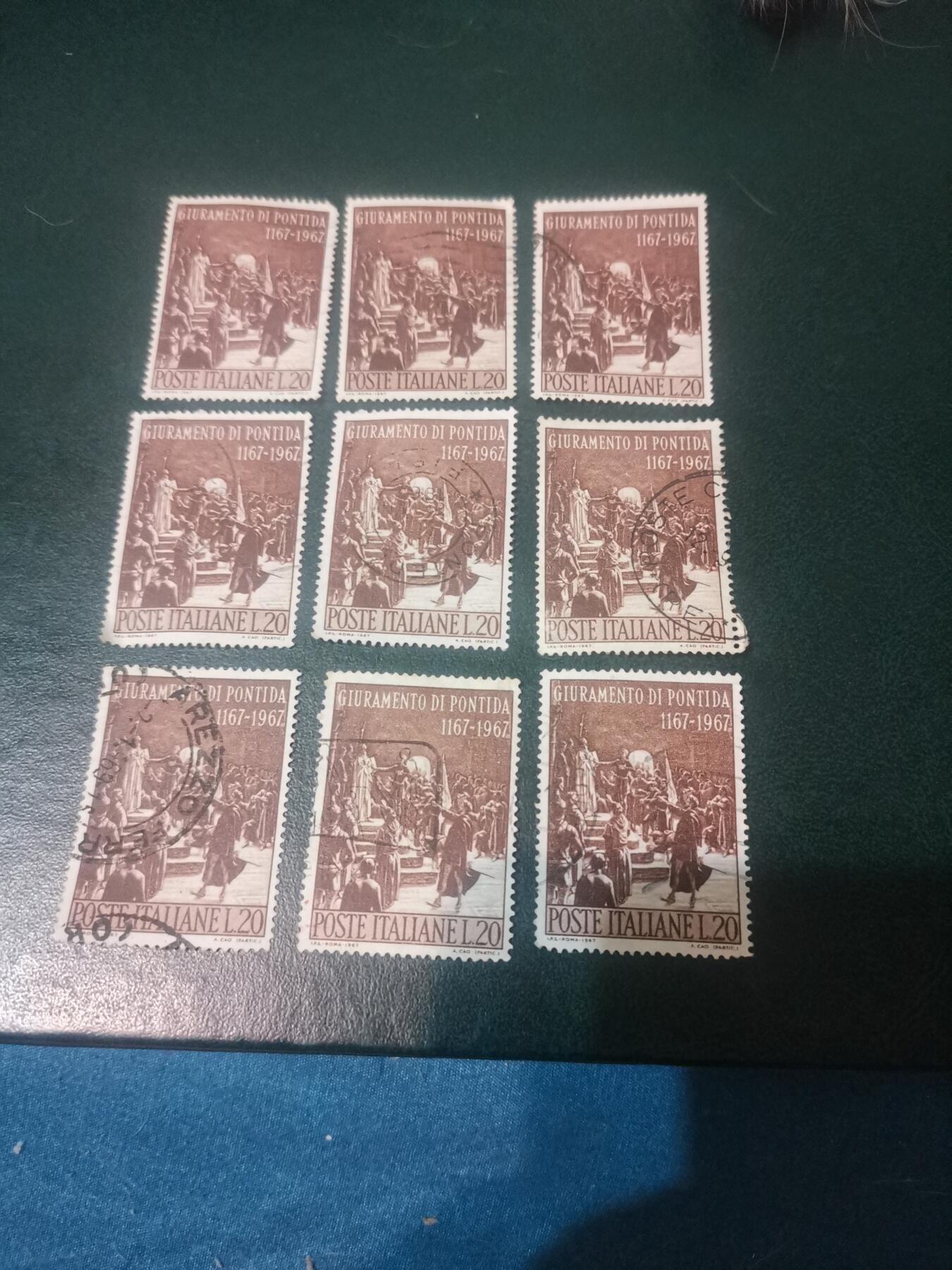 06意大利1967 年反抗罗马帝国皇帝腓特烈一世的蓬蒂达宣誓800年 1全