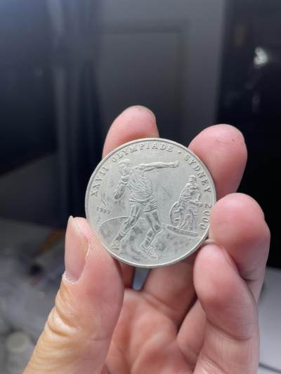 2024年集古藏今外币拍卖第七期-第9场—（总第69拍） - 38mm1999年刚果100法郎-纪念2000年悉尼奥运会纪念币