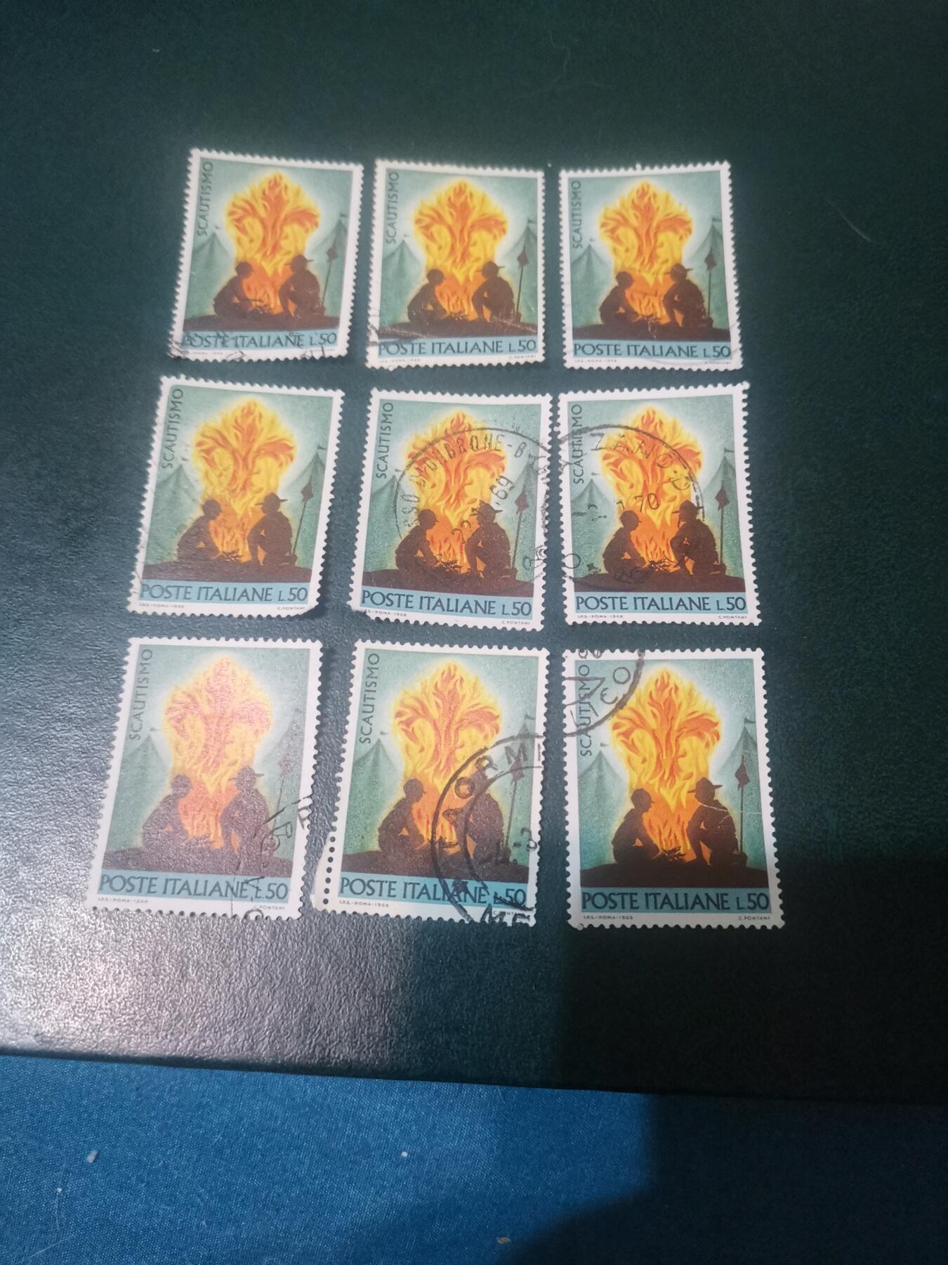 05意大利1968年童子军运动邮票，1全